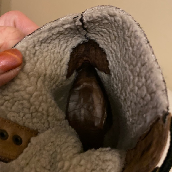 Ladies fur lined boots. Tara soft brown leather boot says size7 fits like 8 - Picture 6 of 16